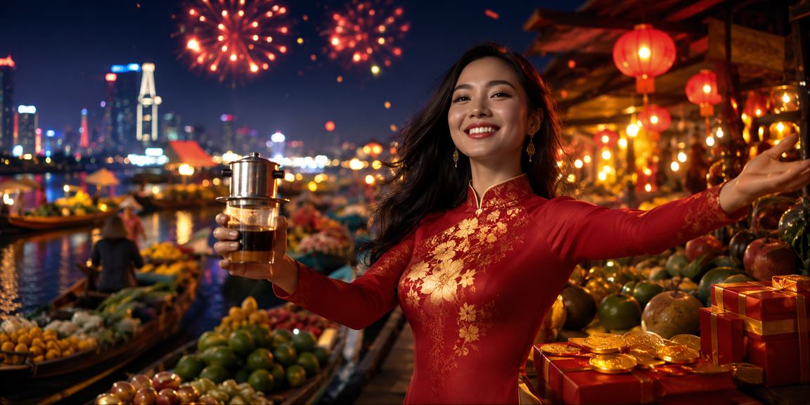 Người chơi cá cược thưởng thức cà phê tại Mekong